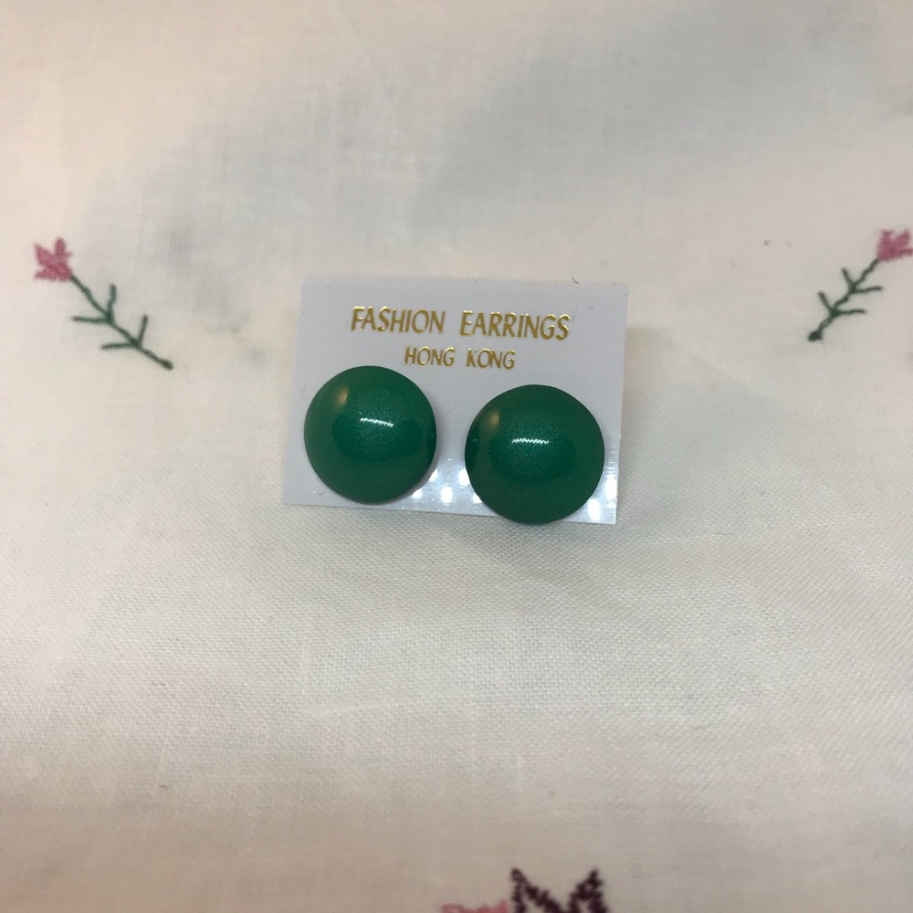 💚Green earrings
